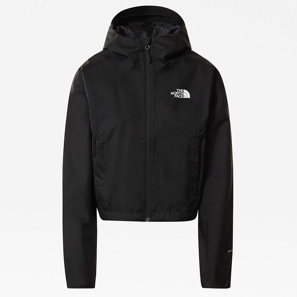 The North Face Rain Jacket Womens Australia - The North Face Cropped Quest Black Hiking (YLC-652840)